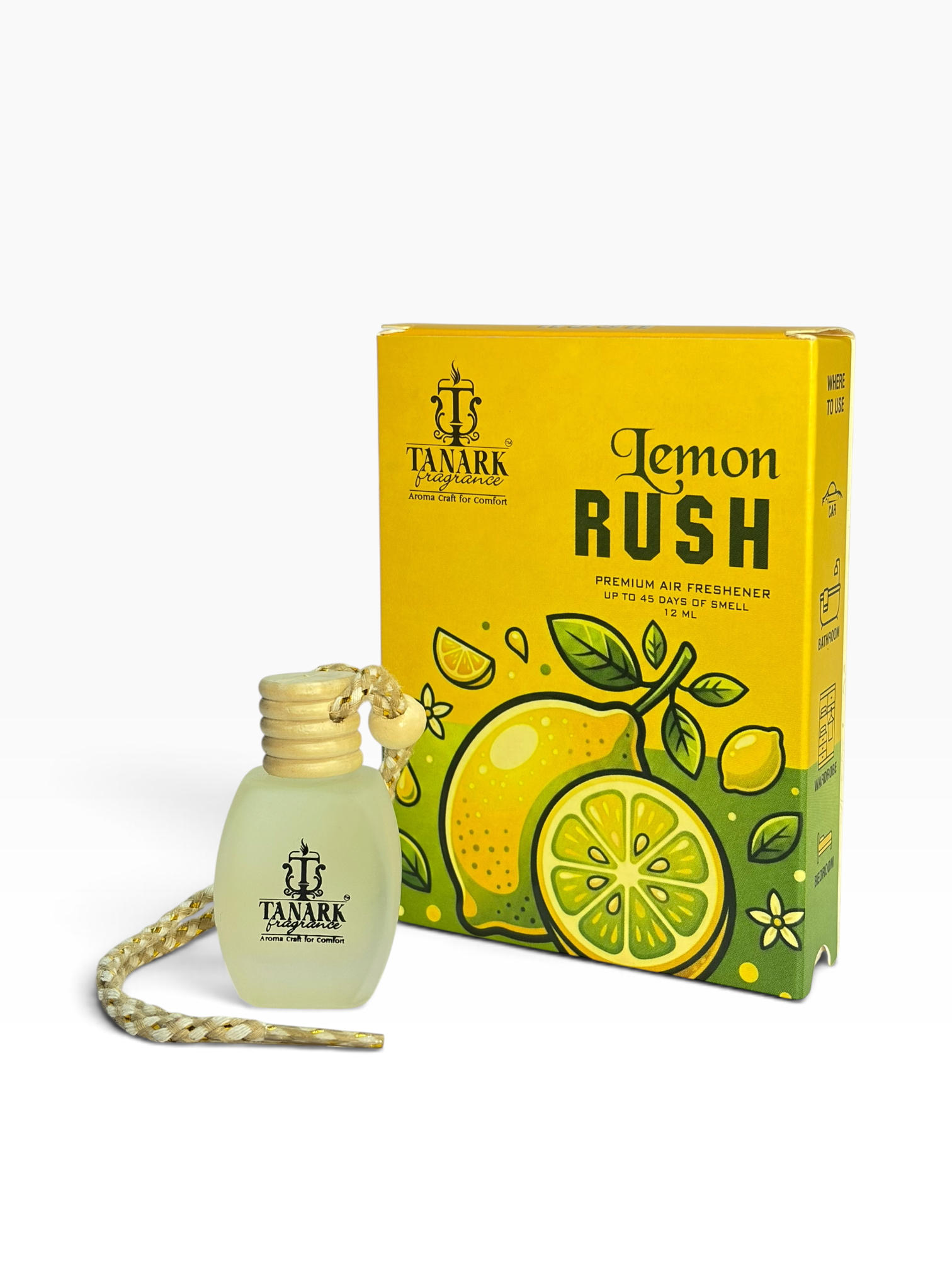Tanark Lemon Rush Premium Air Freshener thumbnail 2